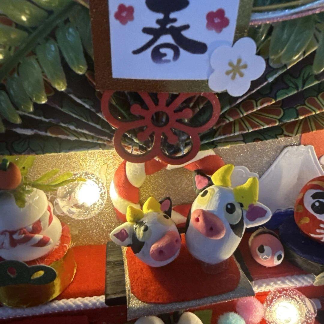 どんぐりアート♡2026年度お正月タペストリー風リース＆初春リース♡