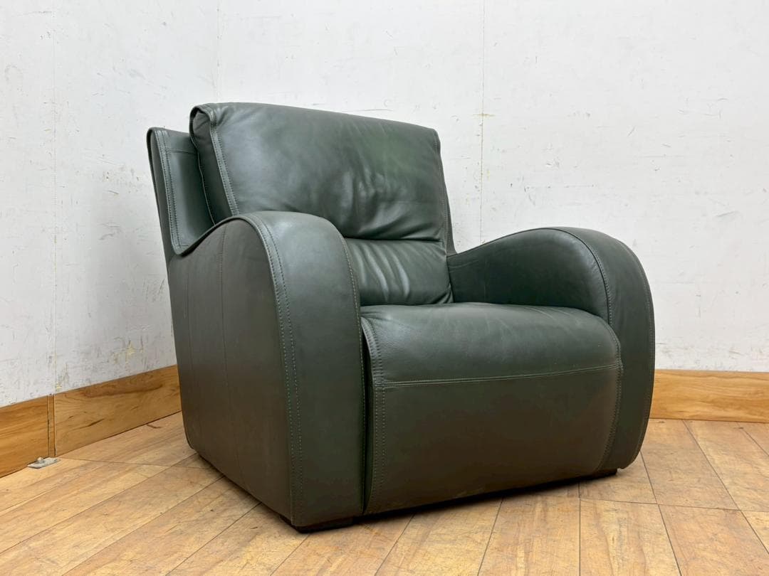 T8003☆ドマーニ☆domani☆エクセルライフ☆本革☆シングルソファ