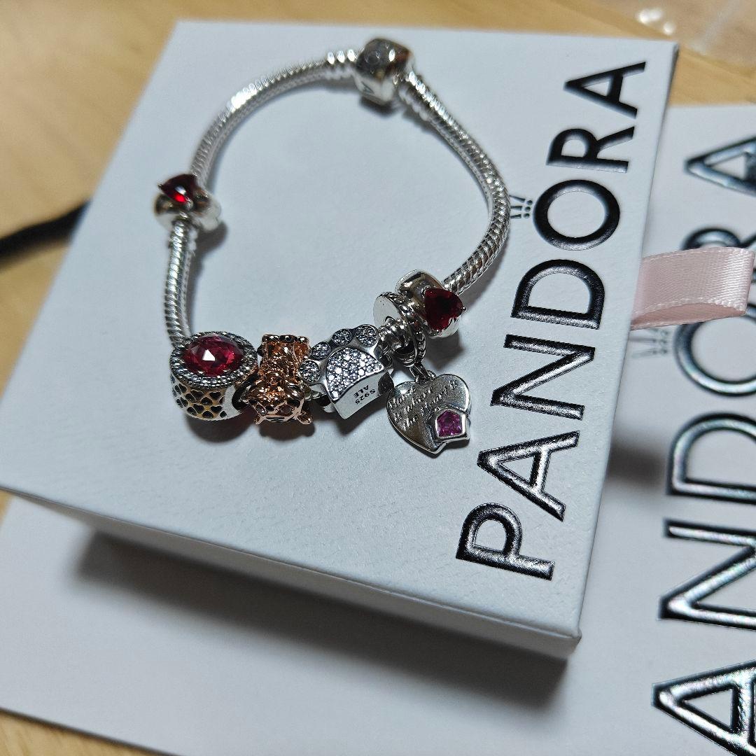 パンドラ　ネコ　ブレスレット