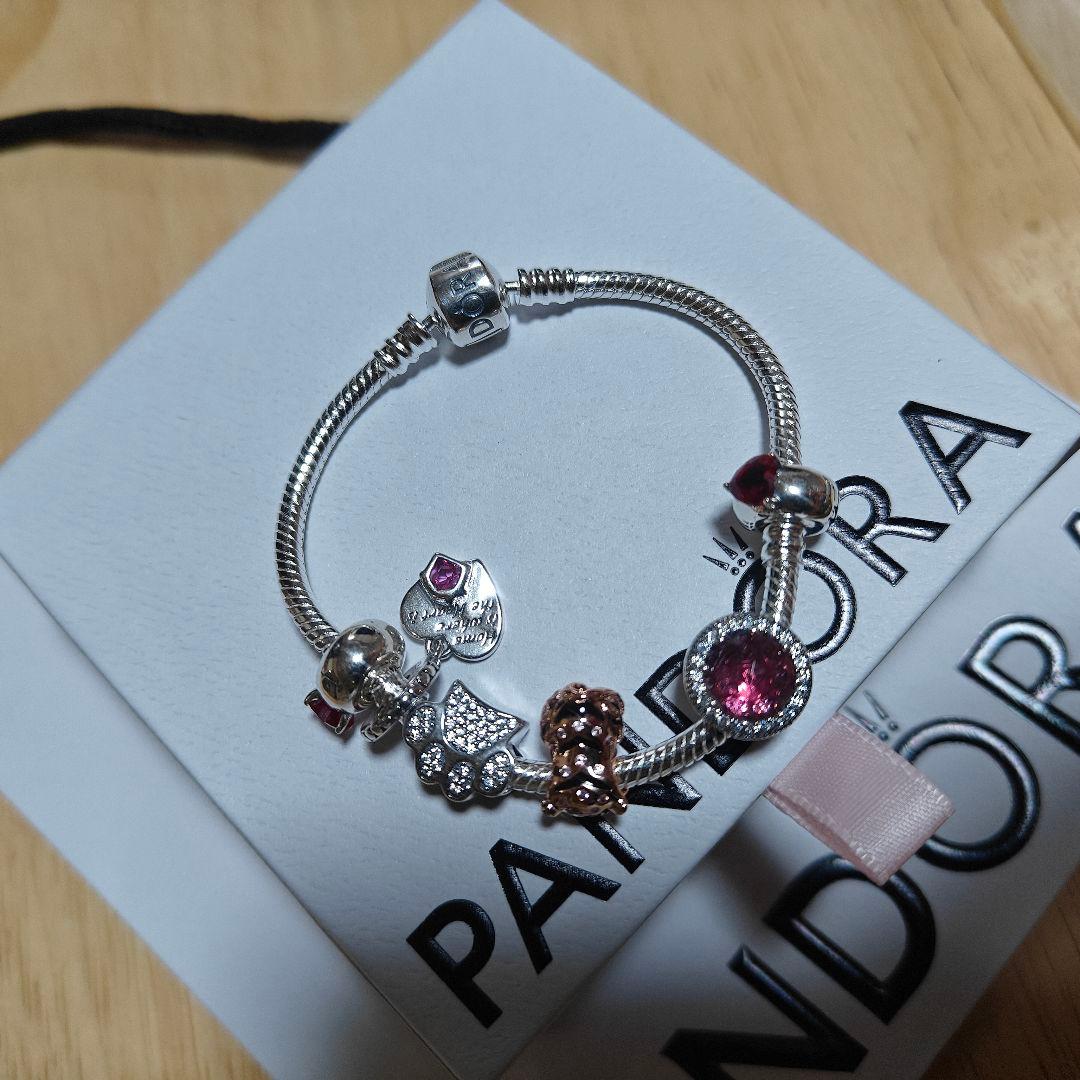 パンドラ　ネコ　ブレスレット