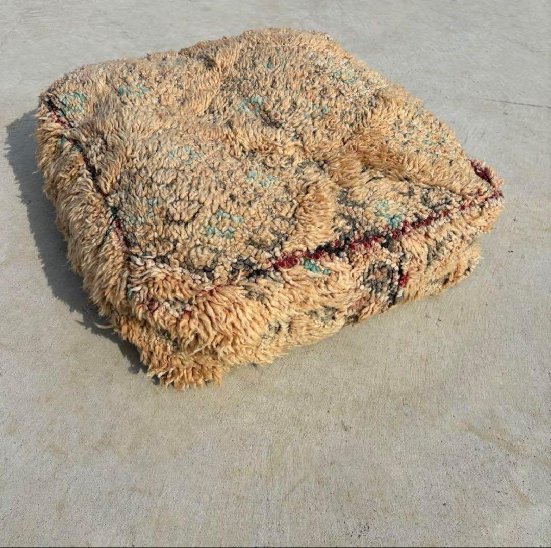 希少品　プフ　ビンテージ　モロッコ　クッション