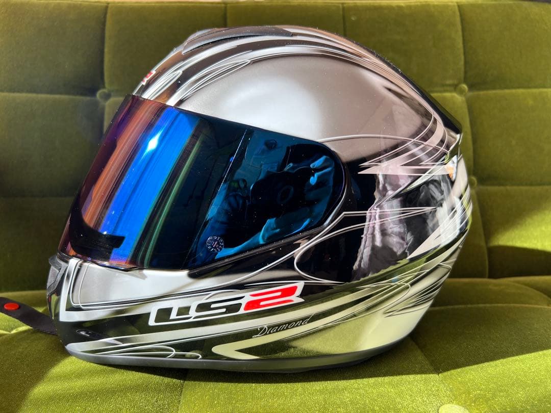 LS2 ヘルメット Lサイズ　MFJ公認モデルクリア＆ミラーシールド付き