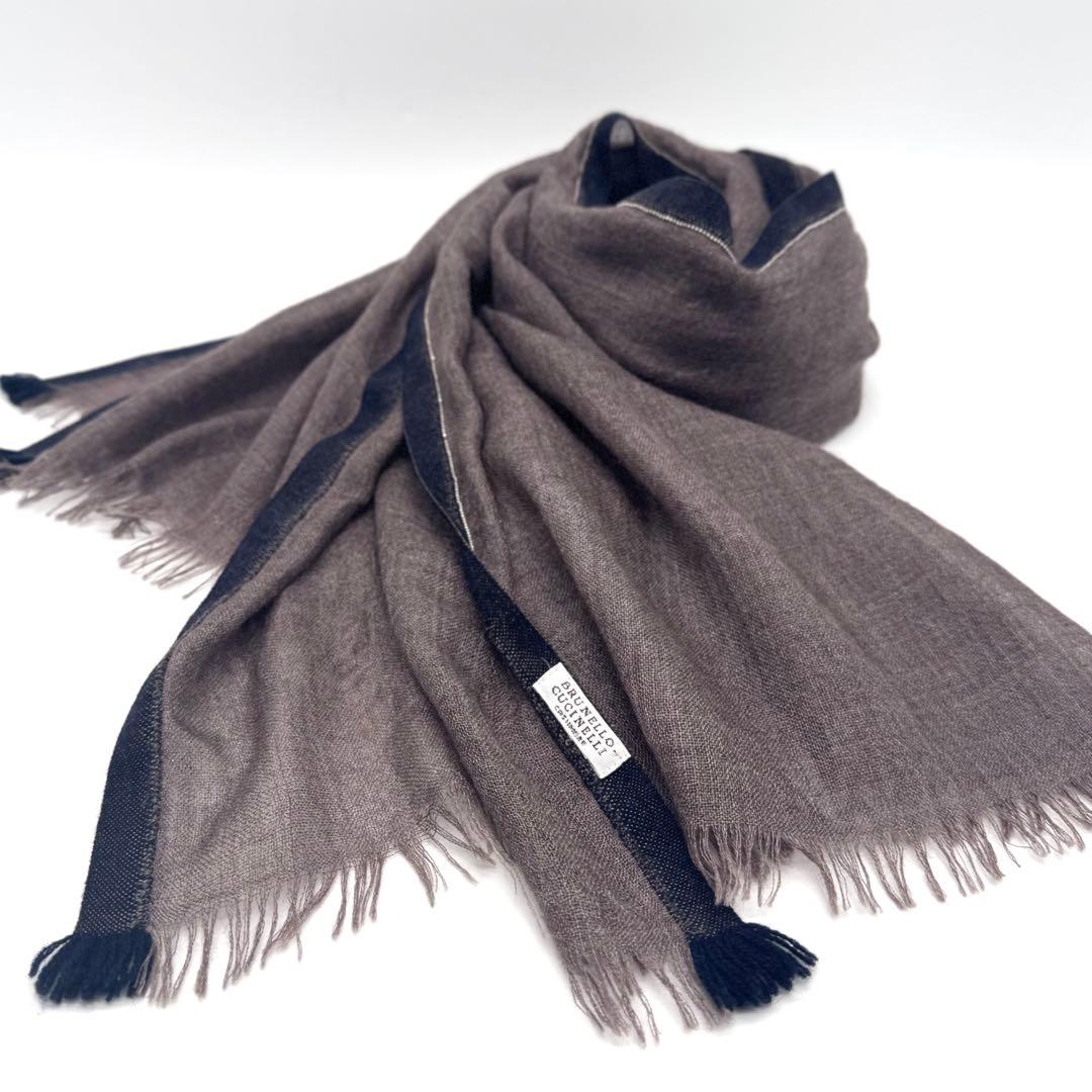 ブルネロクチネリ 大判 ストール カシミヤ マフラー ショール