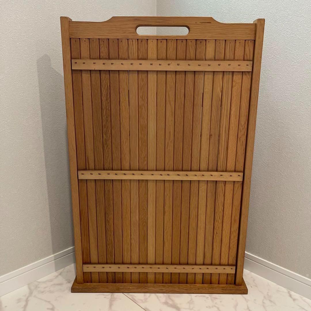 オールドカリモク　スリッパラック　マガジンラック　昭和レトロ　ヴィンテージ