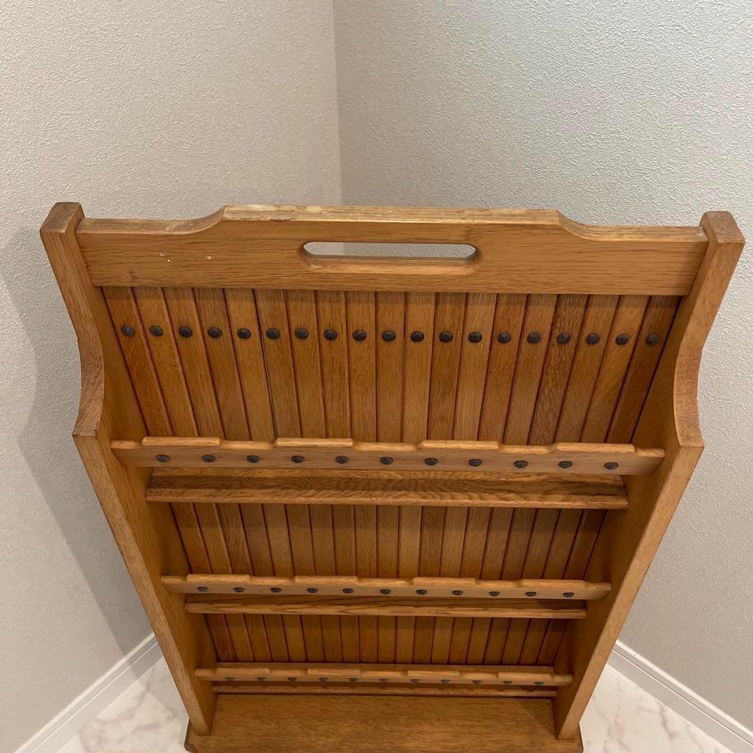 オールドカリモク　スリッパラック　マガジンラック　昭和レトロ　ヴィンテージ