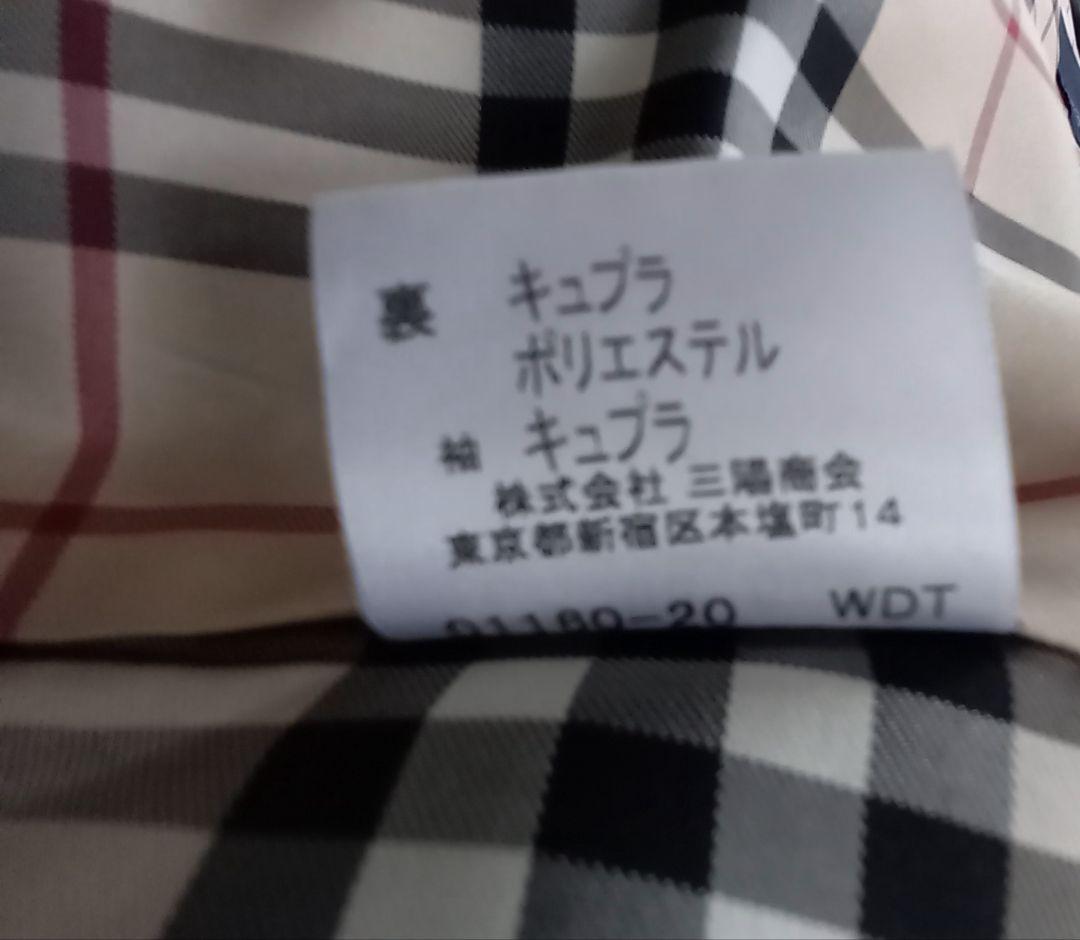 バーバリーロンドン　ハーフコート　ミドル丈　ノバチェック　ベルト付き　L