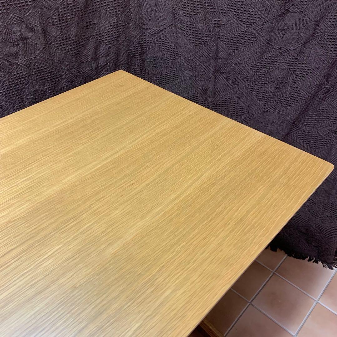 【美品】MUJI 無印良品 リビングでもダイニングでもつかえるテーブル2 オーク