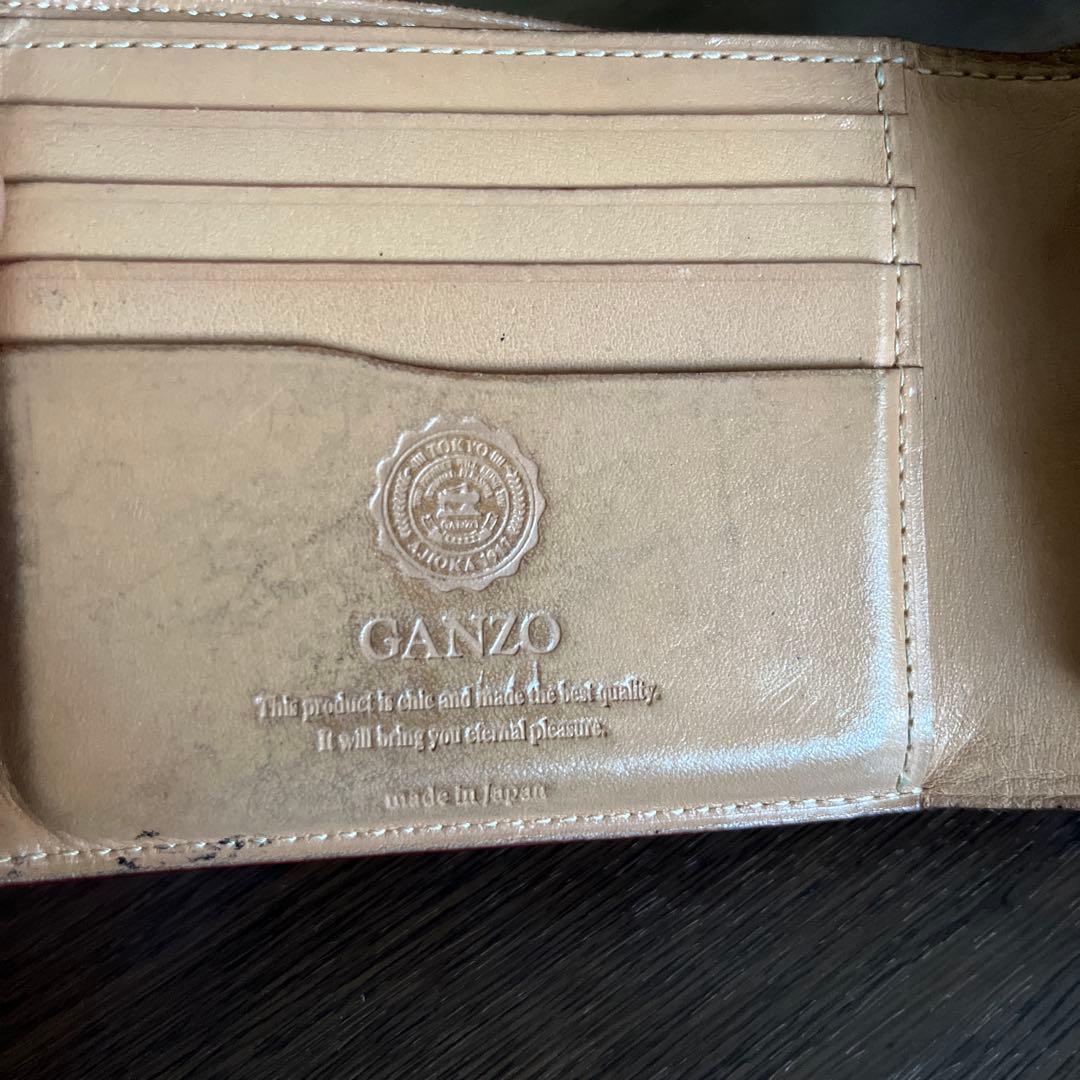 GANZO CORDOVAN 二つ折り財布 ブラック｜コードバン 良エイジング