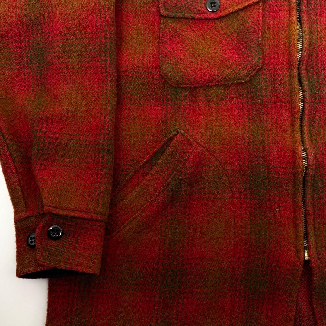 melton 70s USA製 オンブレ CPO ウールジャケット メルトン