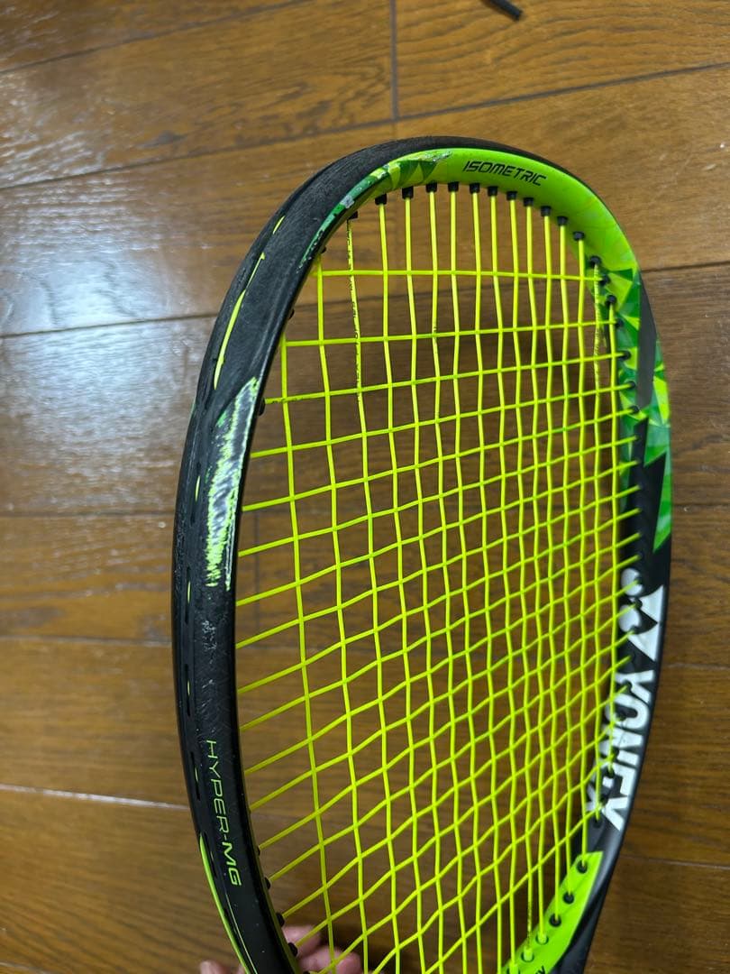 YONEX EZONE100 ブラックグリーン テニスラケット袋あり