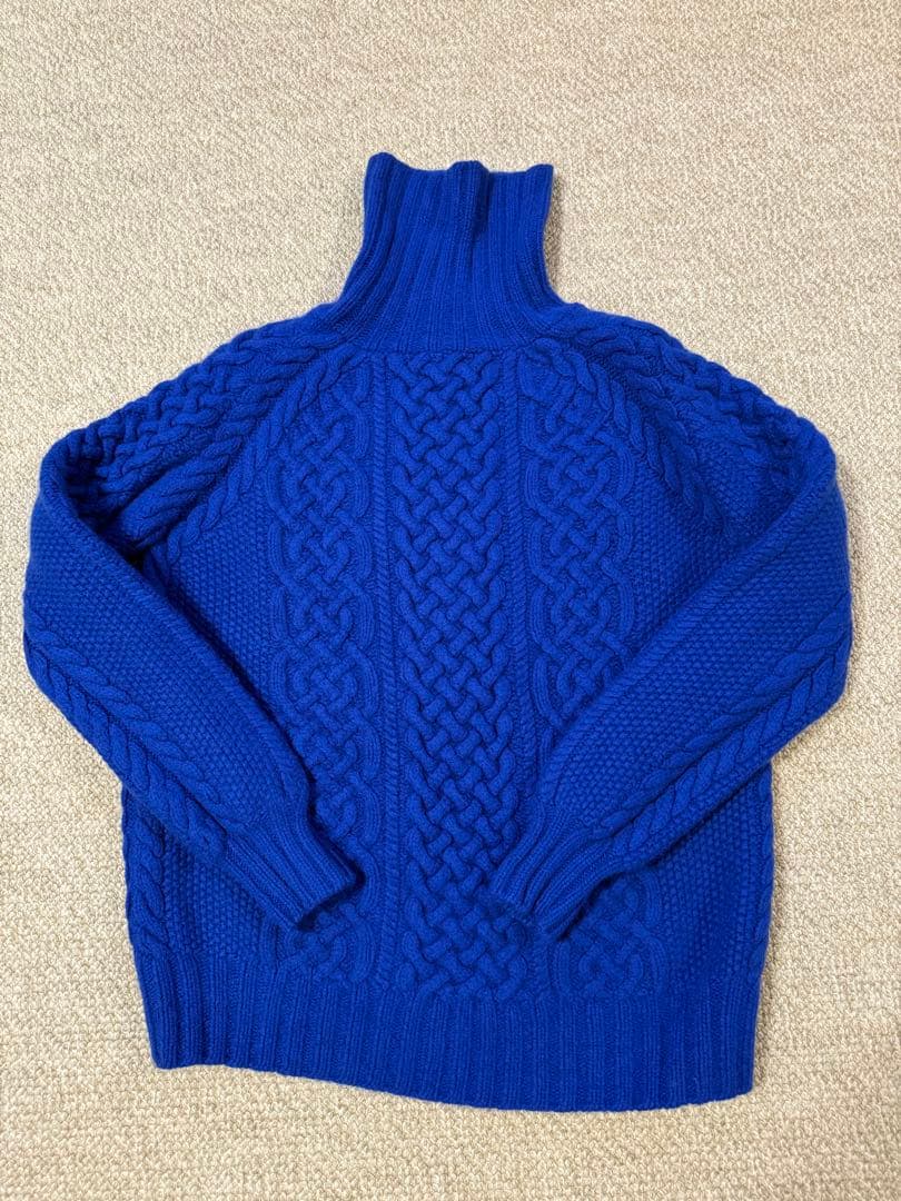 Drawer woolカシミヤケーブル編み セーター 2サイズ