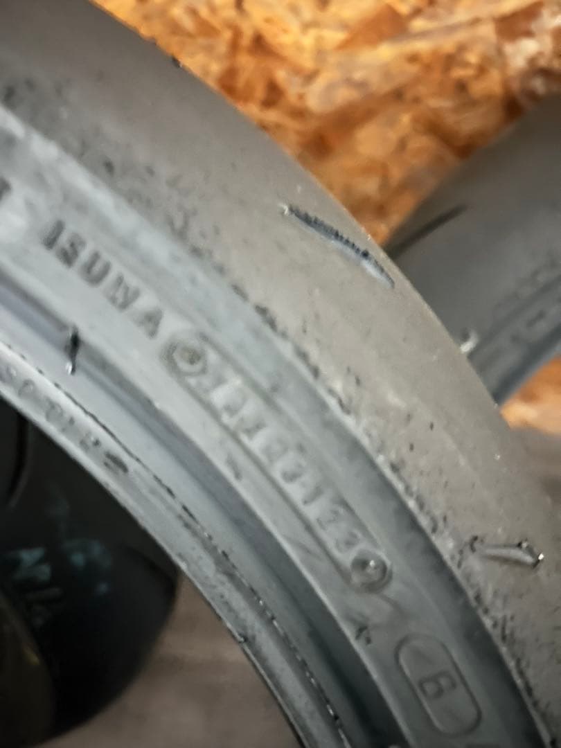 送料込みDUNLOP α13SP 中古　前後セット12