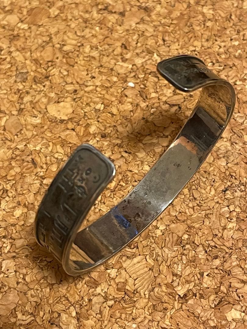 ◆感謝価格◆希少品◆音符柄◆シルバーバングル◆