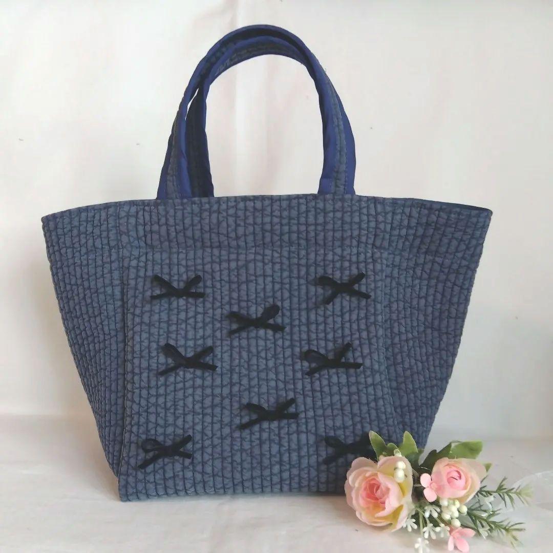 7♡7様　上靴袋×2 体操服袋 ネイビー RGリボン