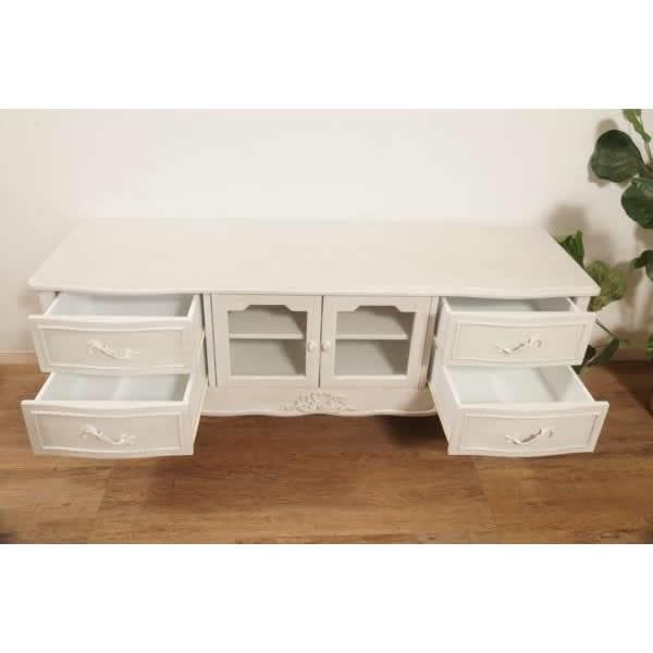 【新品】ハンプトン　リビングボード　アンティークホワイト　アウトレット