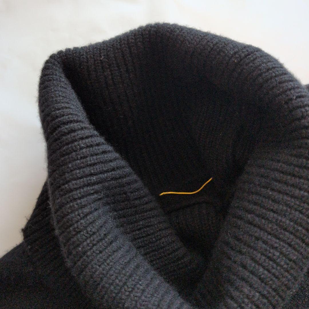 latest ミドルゲージタートルニット