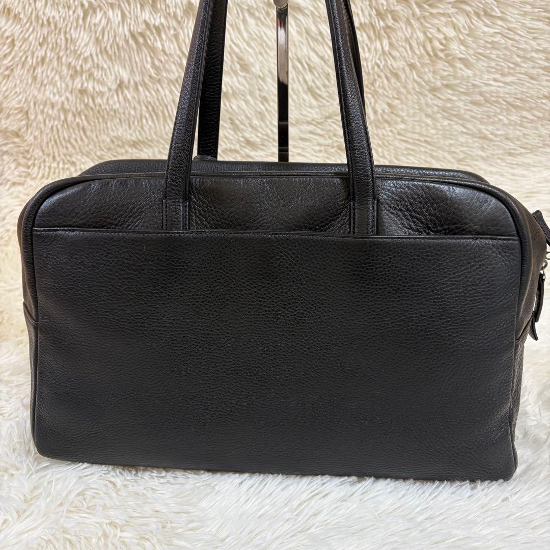 ✨人気✨ アニエスベー　ボストンバッグ レザー ブラック