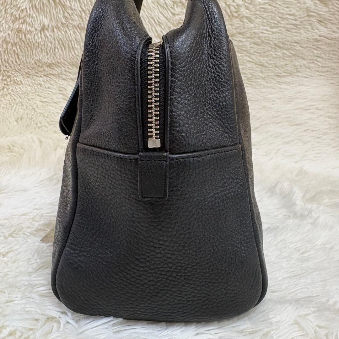 ✨人気✨ アニエスベー　ボストンバッグ レザー ブラック