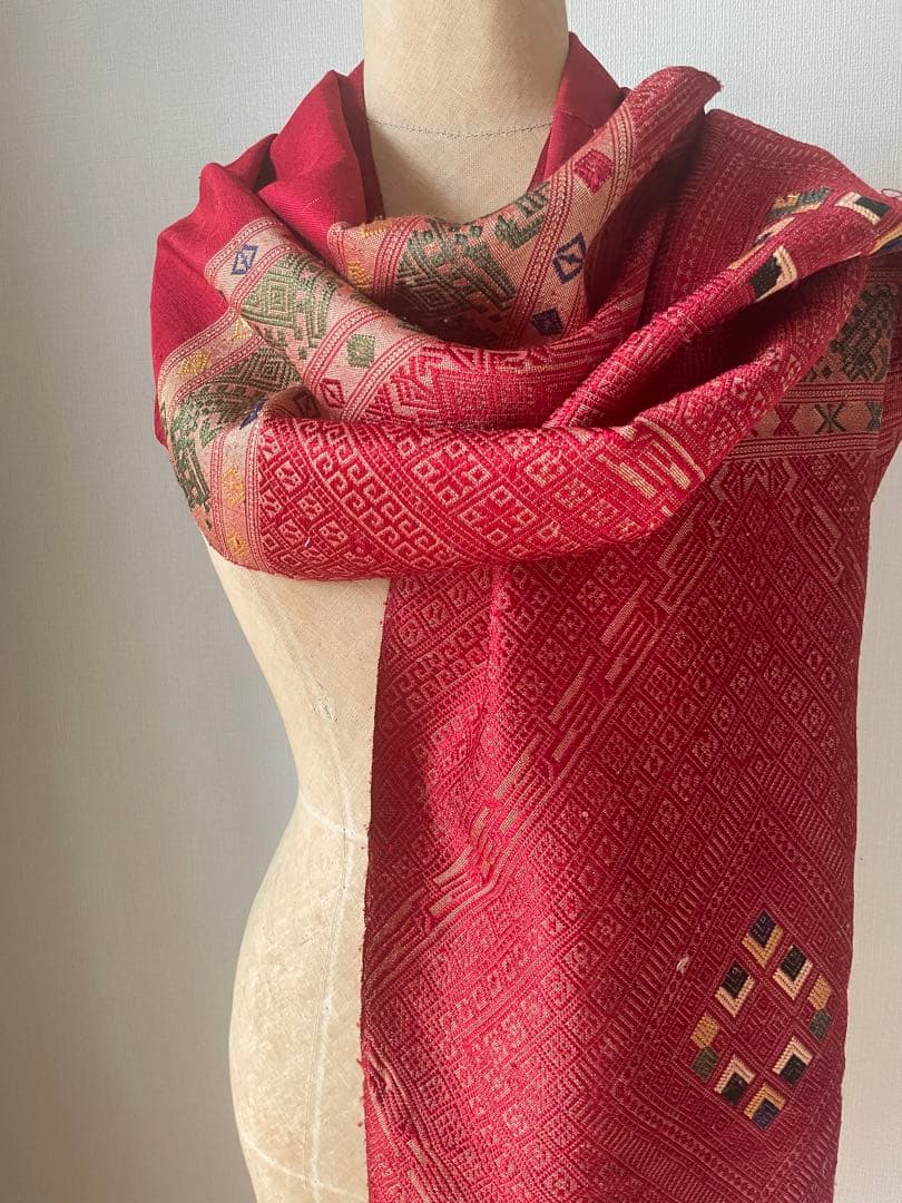 アンティークタイシルク　手織