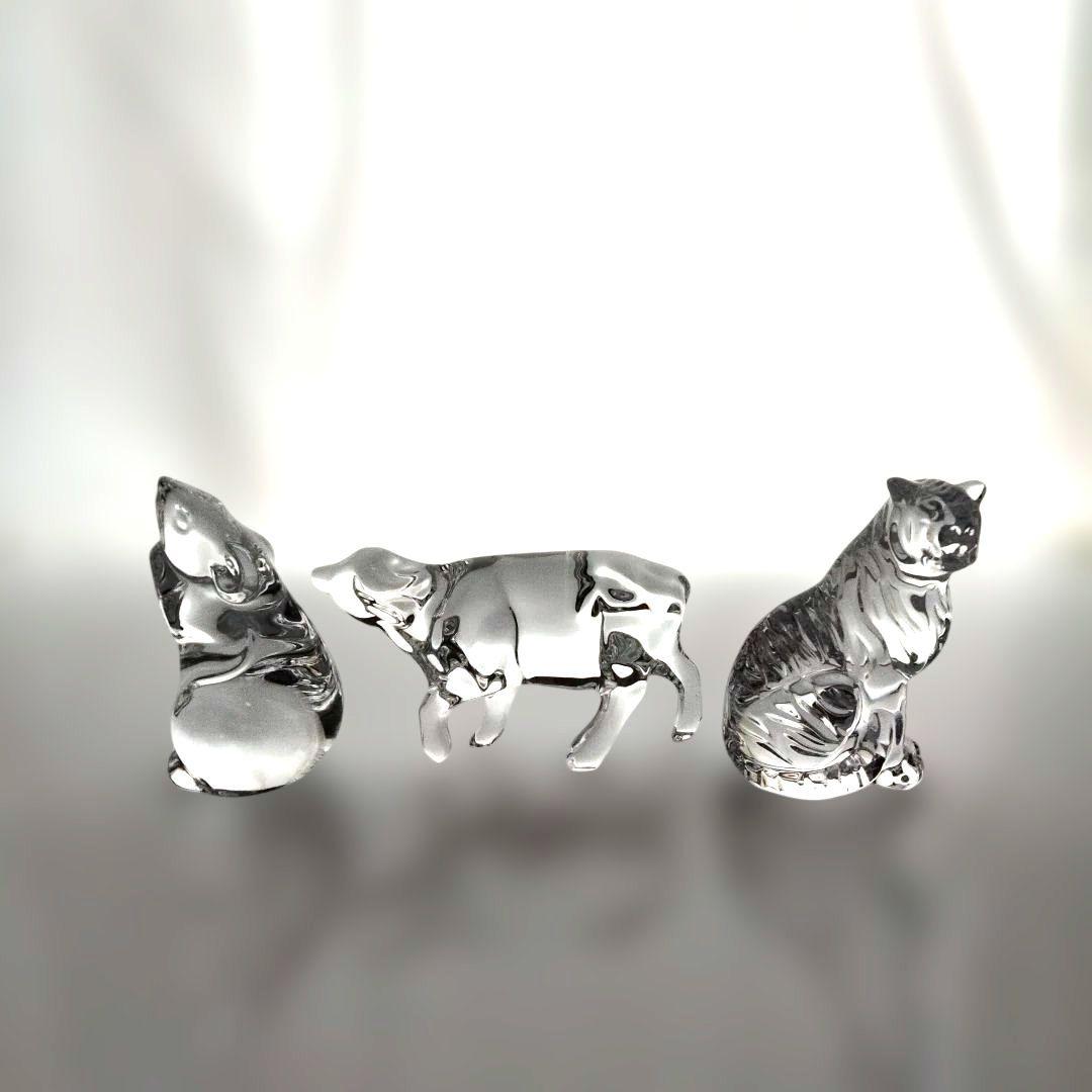 【美品】バカラ　十二支セット　クリスタルガラス 　干支の置物　12点セットA