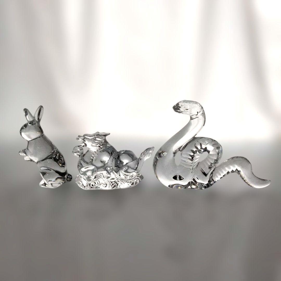 【美品】バカラ　十二支セット　クリスタルガラス 　干支の置物　12点セットA