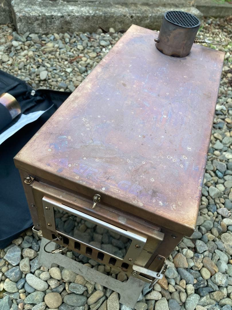 3F UL GEAR 軽量 折りたたみ 薪ストーブ ガラス扉付き 持ち出し楽