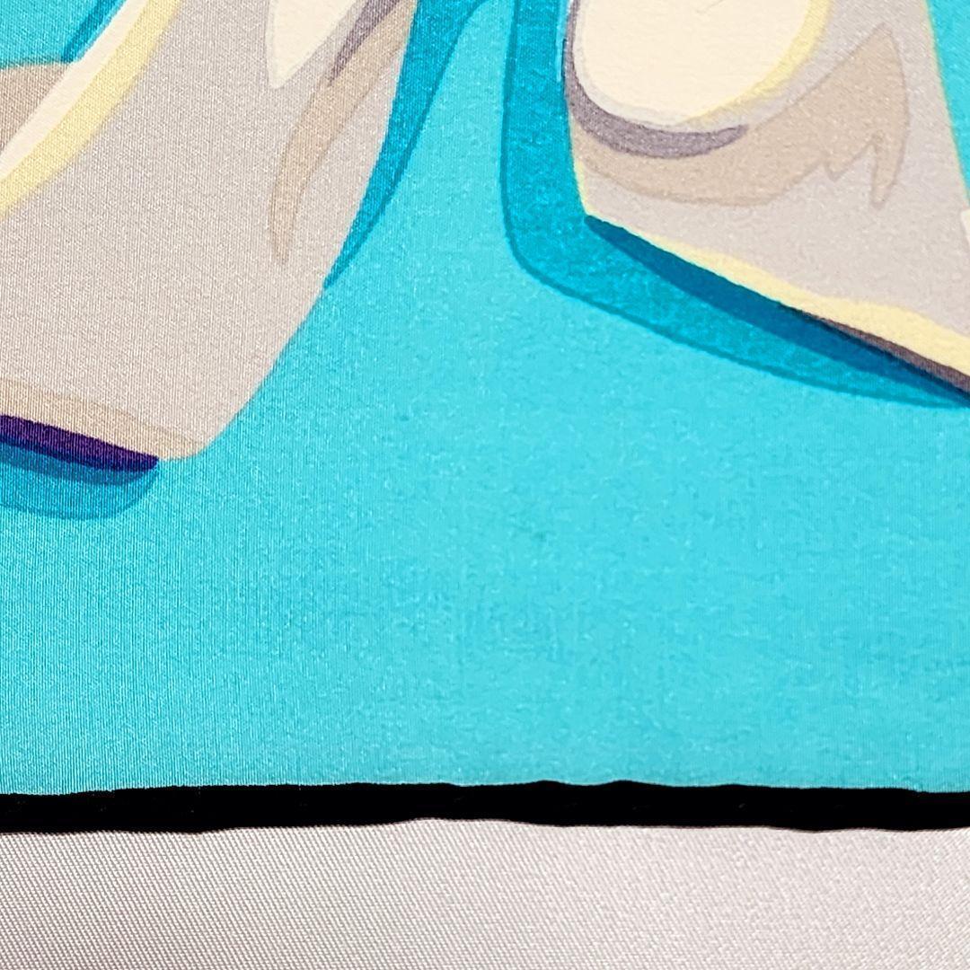 ☆Tiffany & Co.☆ スカーフ 大判 リボン Tロゴ スカイブルー