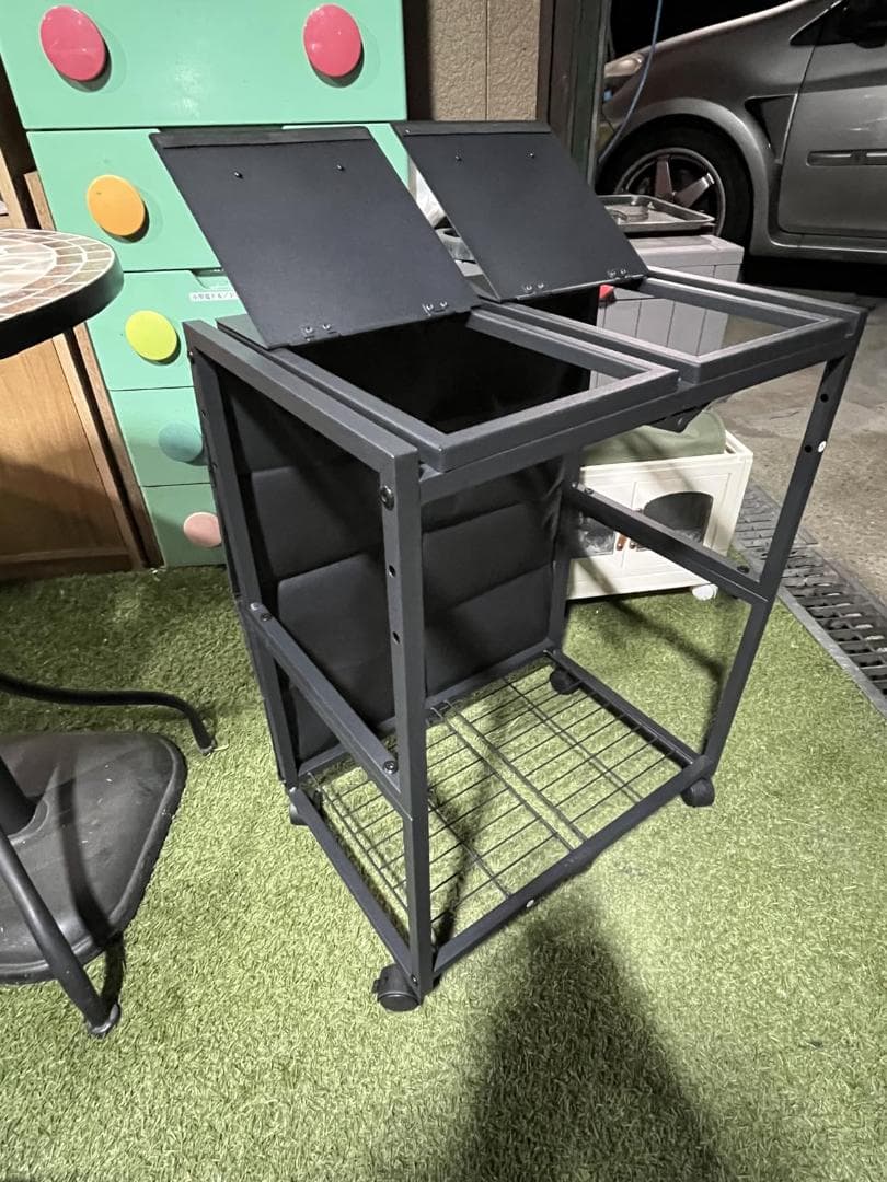 [マグネット式目隠し] ゴミ袋ホルダー 平袋・U型袋両対応 TTWO ダストpo