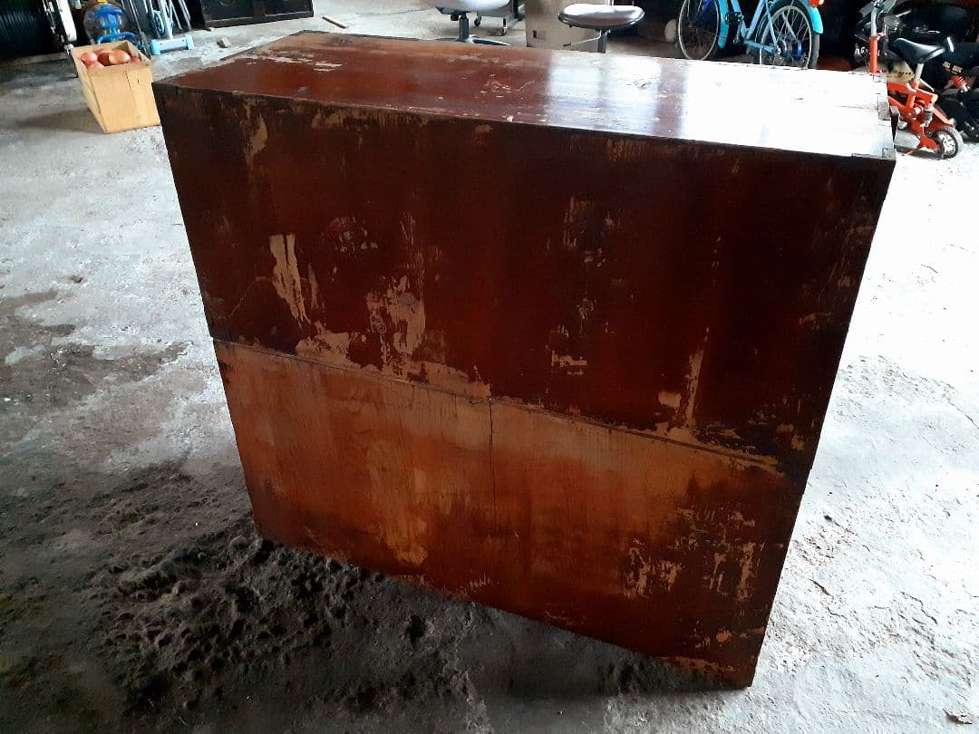 時代箪笥　和たんす　アンティーク　レトロ　古民家　扇型金具