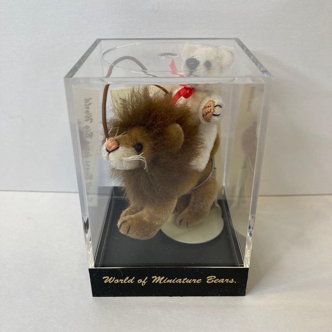 テディベア ワールドオブミニチュアベアーズ ライオンにまたがったくまさん