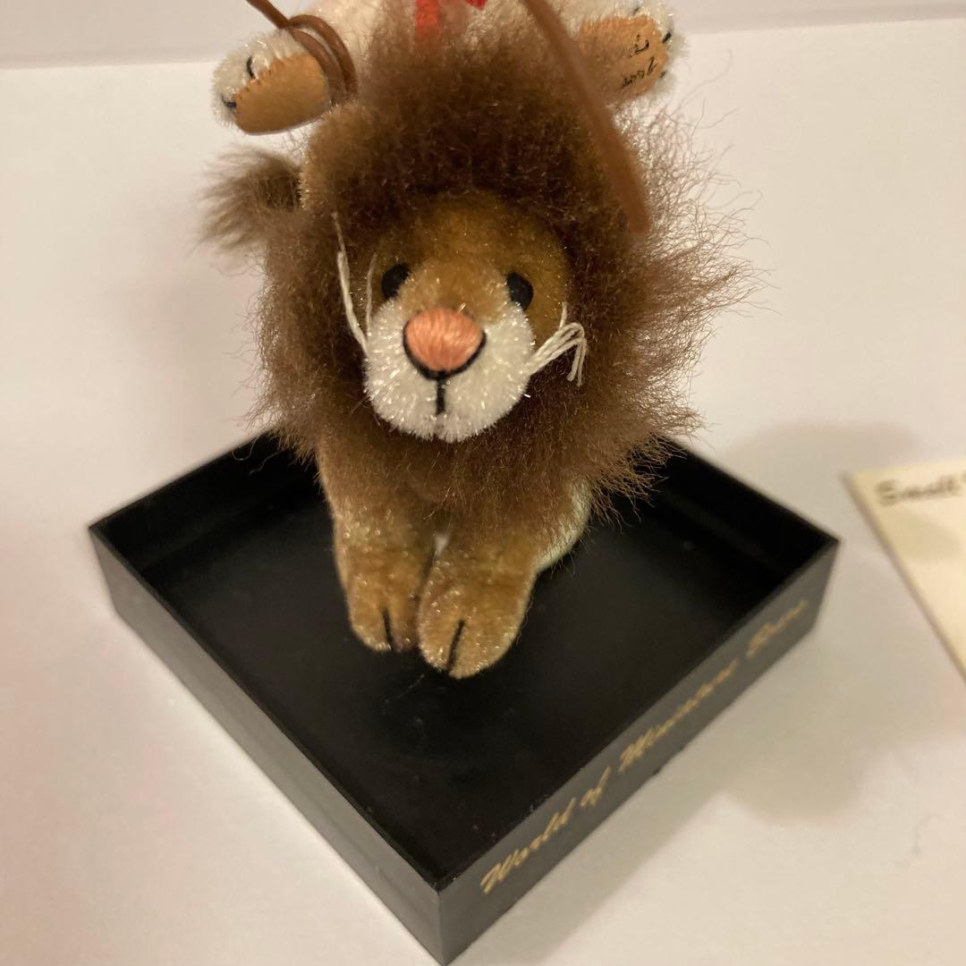 テディベア ワールドオブミニチュアベアーズ ライオンにまたがったくまさん