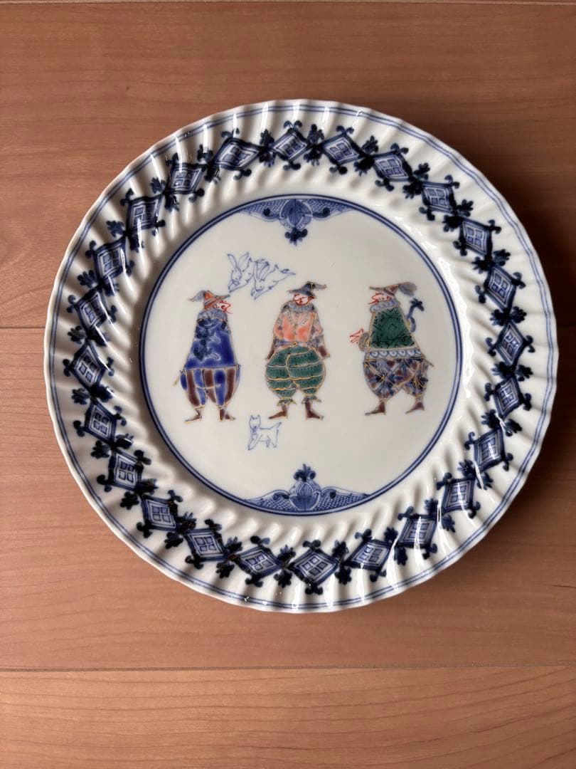 山本長左　異邦人　ケーキ皿　3枚