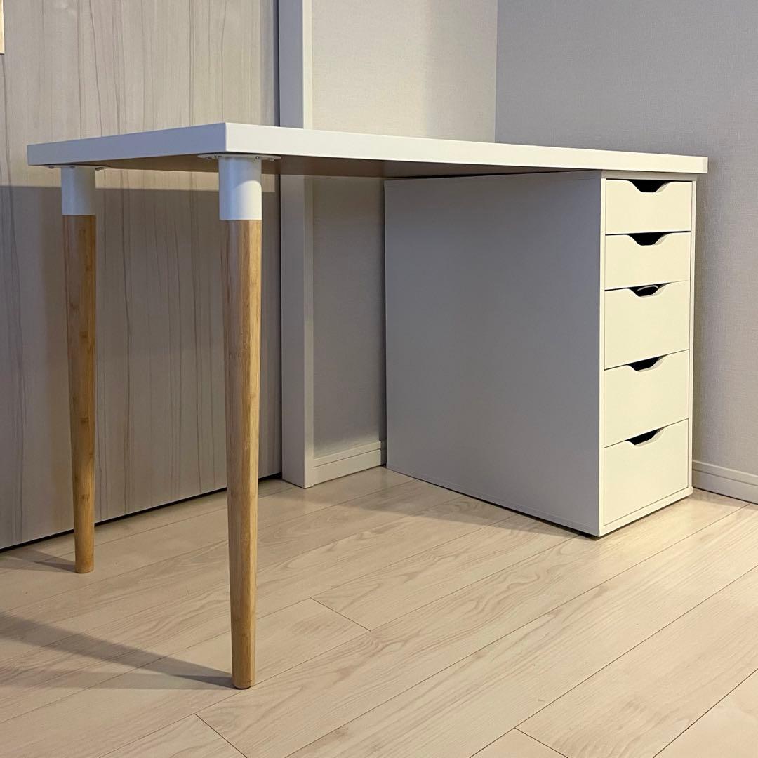 IKEA デスク　5段引き出し付き