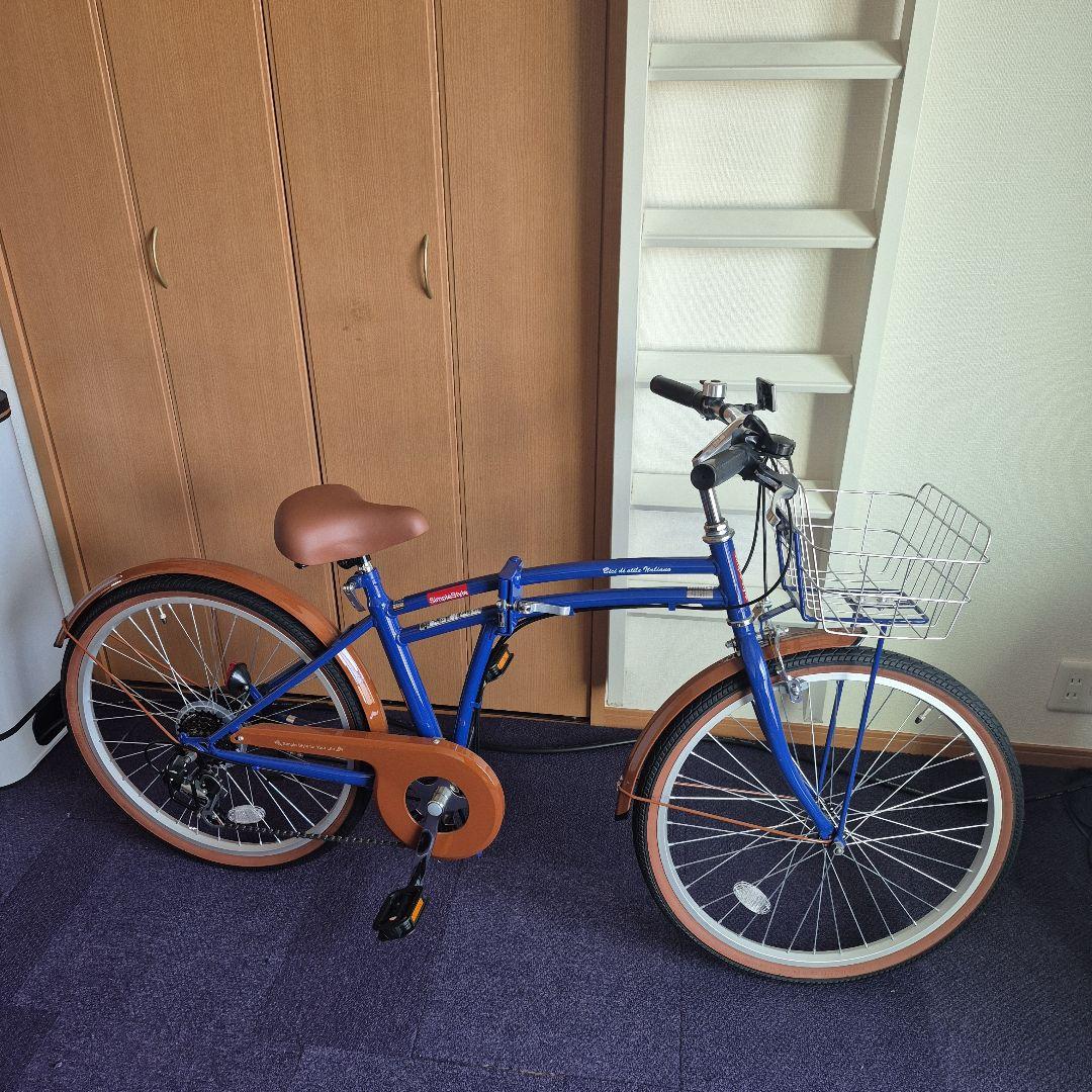 24型折畳自転車 シンプルスタイル （6段変速）