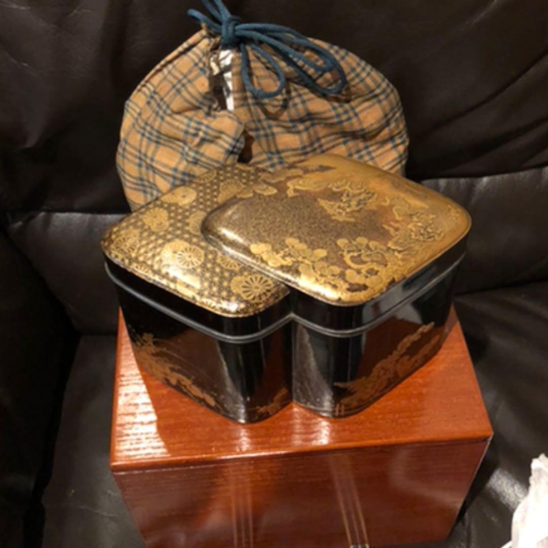 桃山蒔絵　本金蒔絵茶箱　鈴口　大名道具