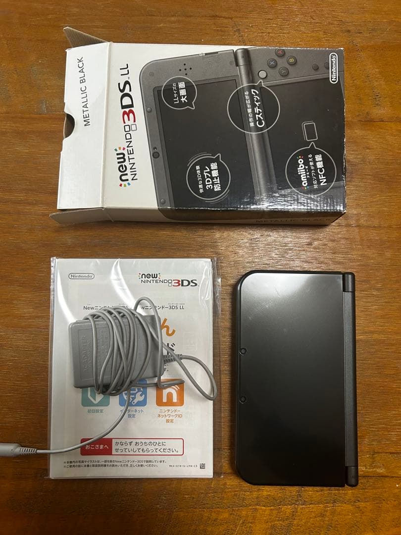 Newニンテンドー3DS LL メタリックブラック【美品.状態良】