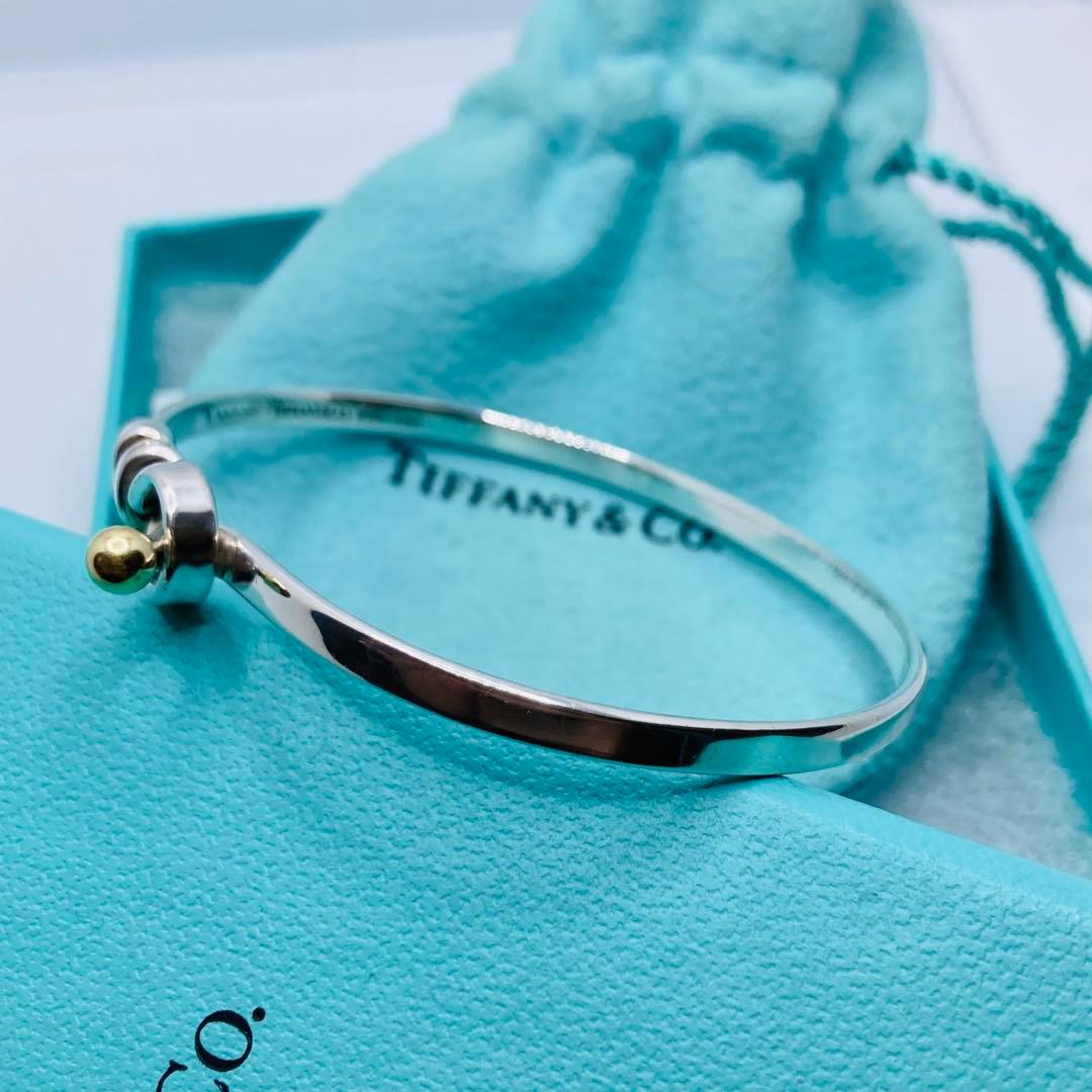 極美品✨ ティファニー ブレスレット フックアイ コンビ AG925