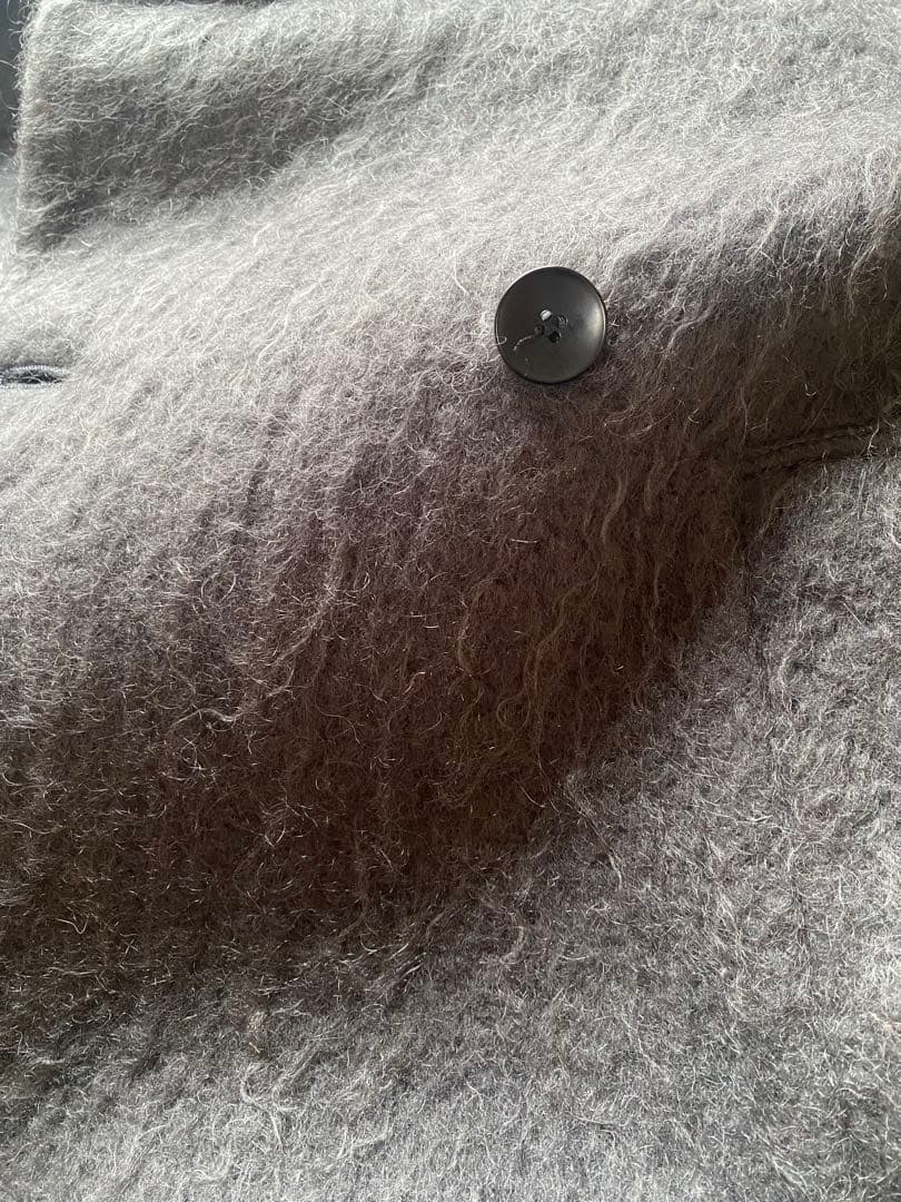 uncrave WHITE シャギー　オーバーコート　モヘア　　チェスター