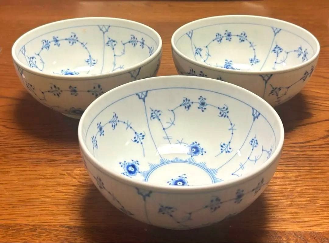 ロイヤルコペンハーゲン プレイン　ボウル　3個