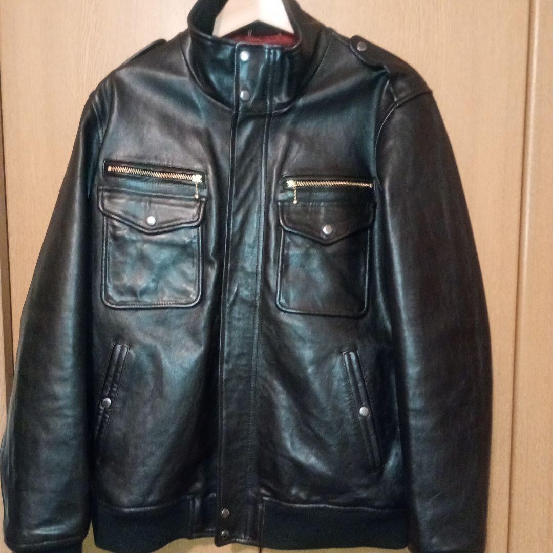黒艶レザー希少サイズ！アメリカ空軍　ミッドゾーンジャケット　アビレックス　羊革
