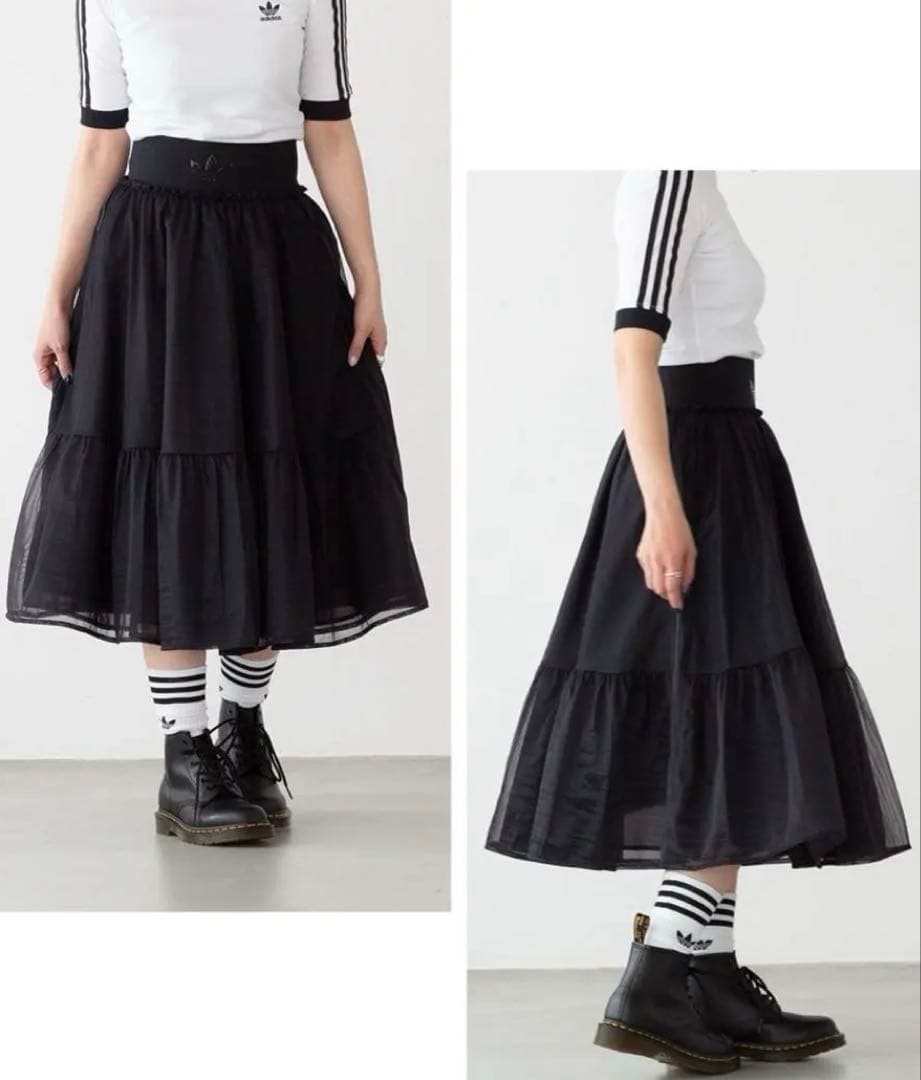 【新品未使用】アディダスオリジナルス　ウエストバンドチュールスカート