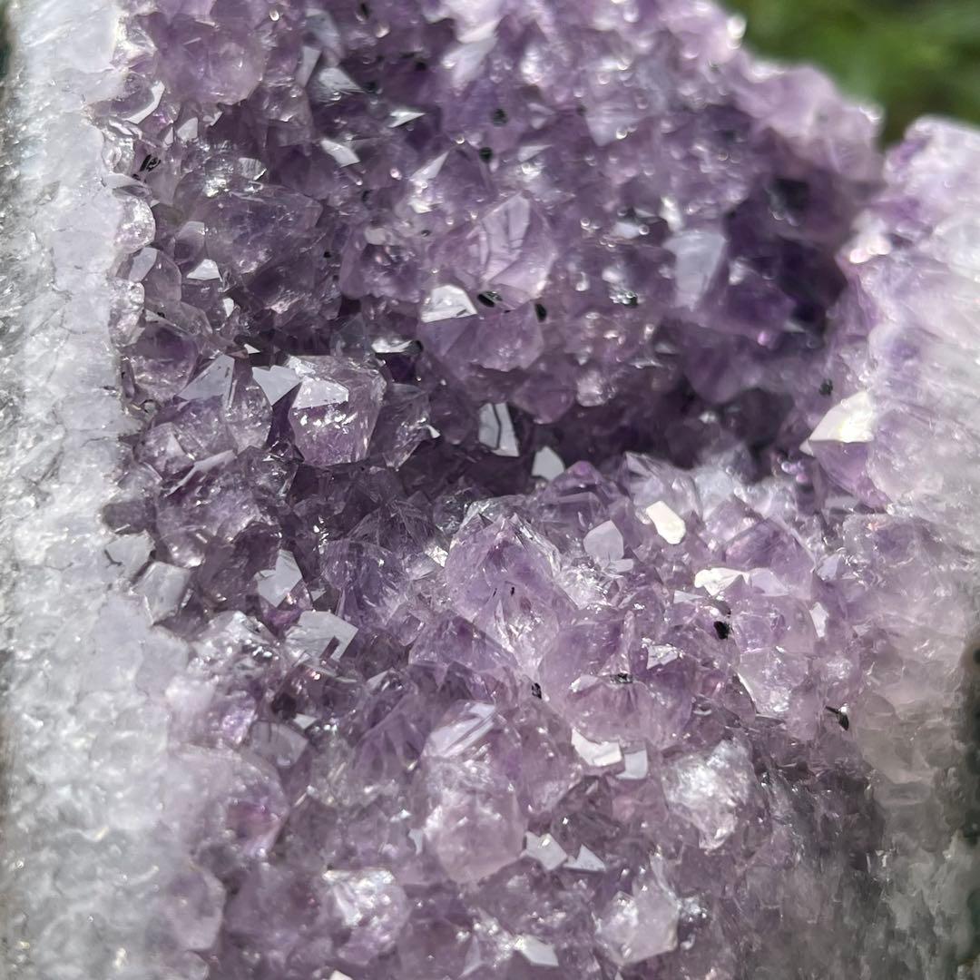 ✨紫の煌めきパワー✨ウルグアイ産 ファントム アメジストクラスター 天然石 原石