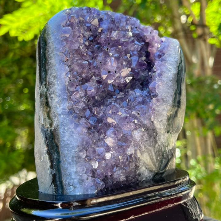 ✨紫の煌めきパワー✨ウルグアイ産 ファントム アメジストクラスター 天然石 原石