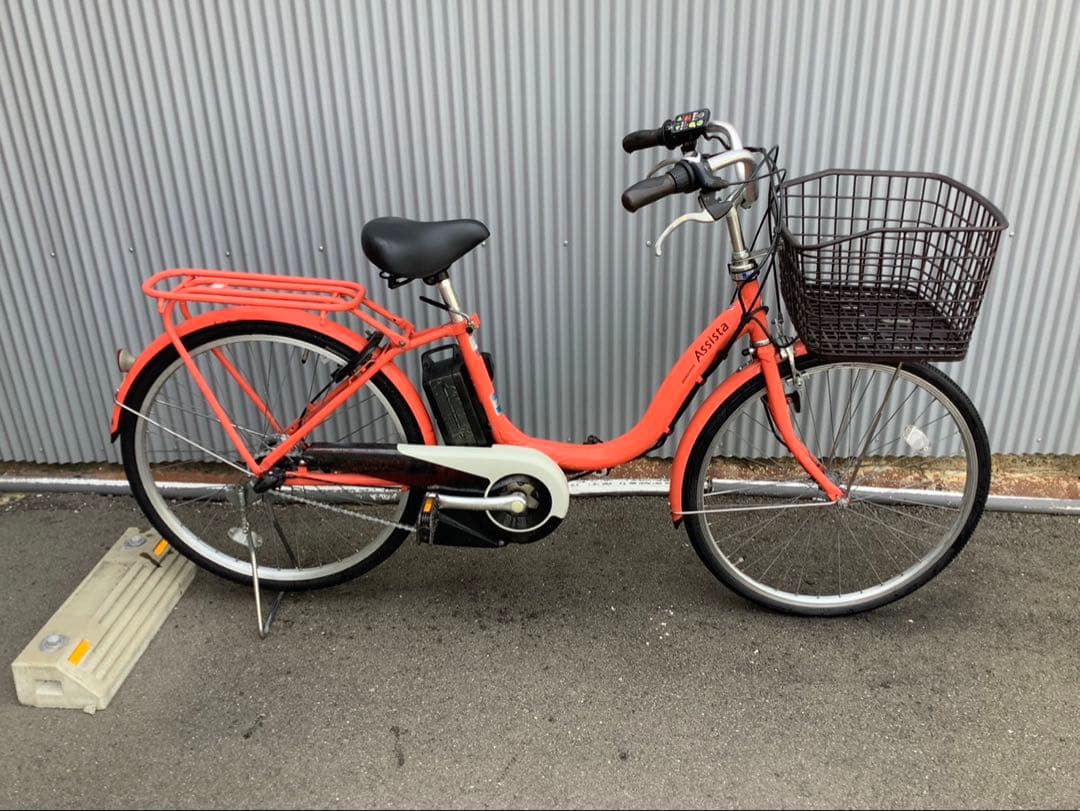 ヤマハ新機種電動アシスト自転車pasnatura24インチオレンジアルミボディー
