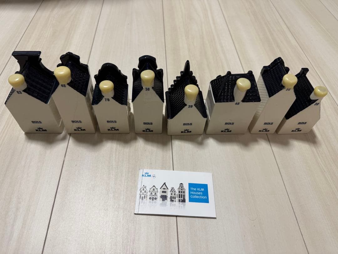 KLM オランダ航空　ミニチュアハウス　家型置物 8個セット