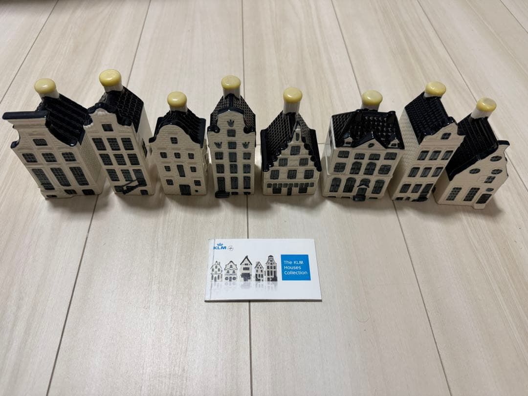 KLM オランダ航空　ミニチュアハウス　家型置物 8個セット