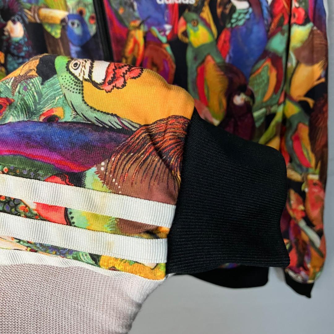 adidas ファームカンパニーコラボ アディダス トラックジャケット 九官鳥柄