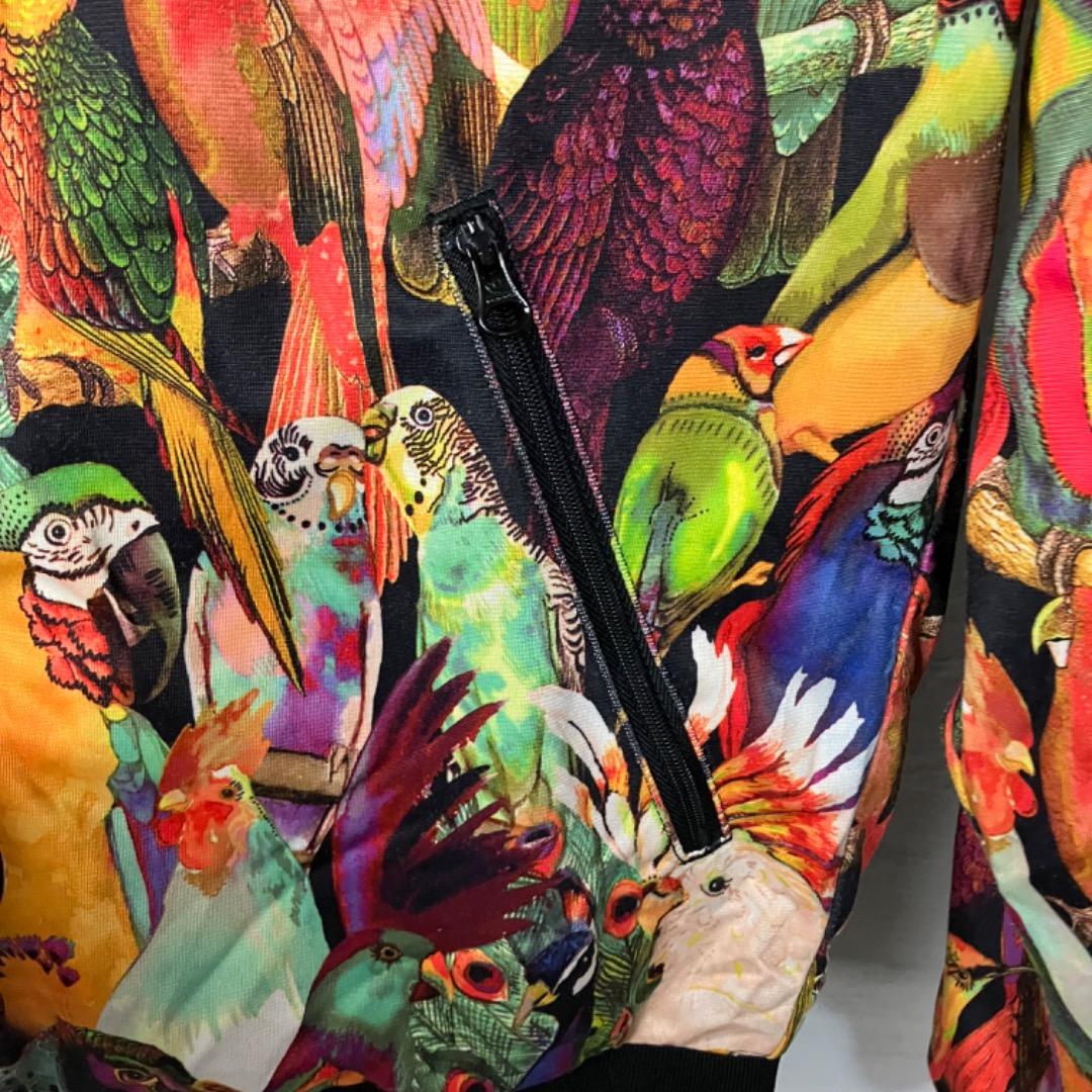 adidas ファームカンパニーコラボ アディダス トラックジャケット 九官鳥柄