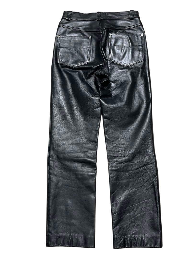USA製 古着 90's ショット レザーパンツ カウレザー