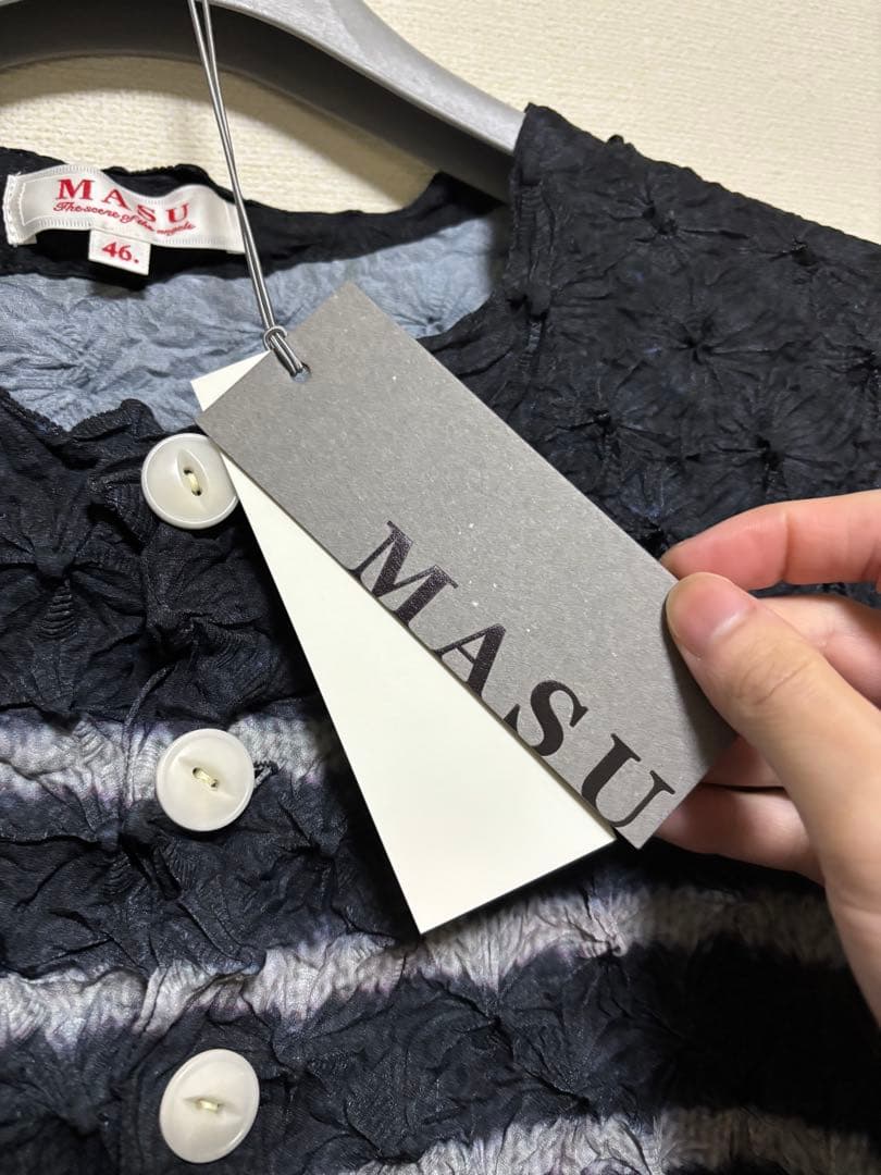 トップス MASU 25FW SPIKY PABLO CARDIGAN - NAVY 46